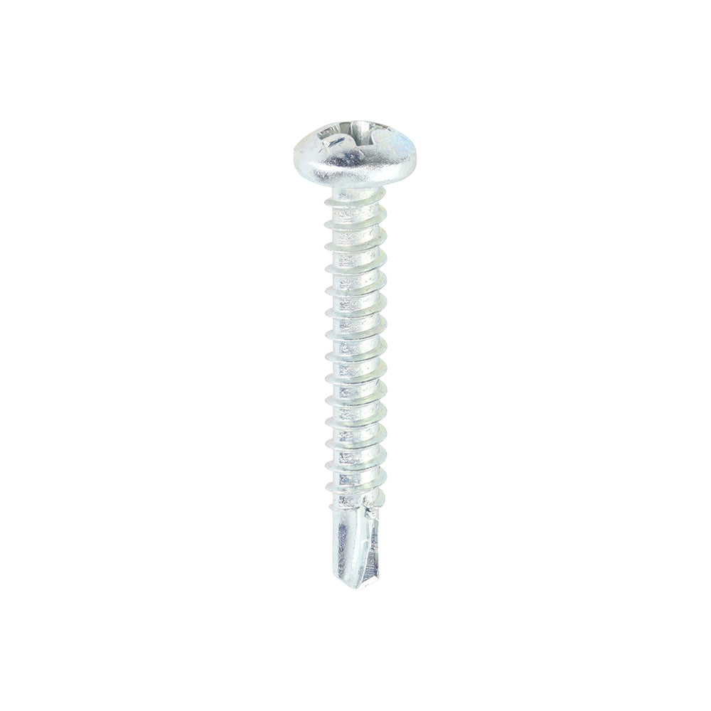 Metal Construction Sheet & Stud Screws - PH - Pan - Self-Drilling - Zinc