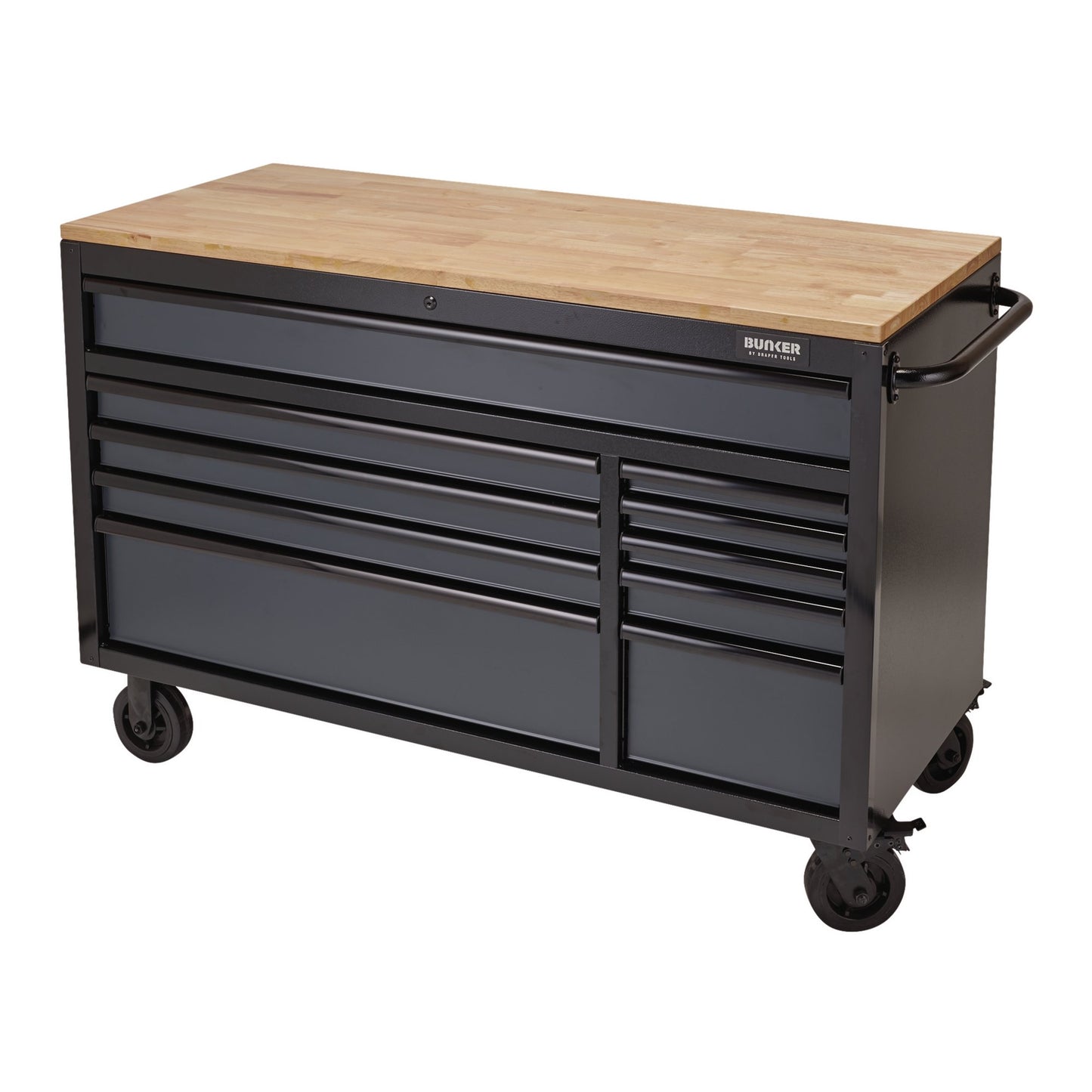 56" 10 DRAWER TROLLEY GREY