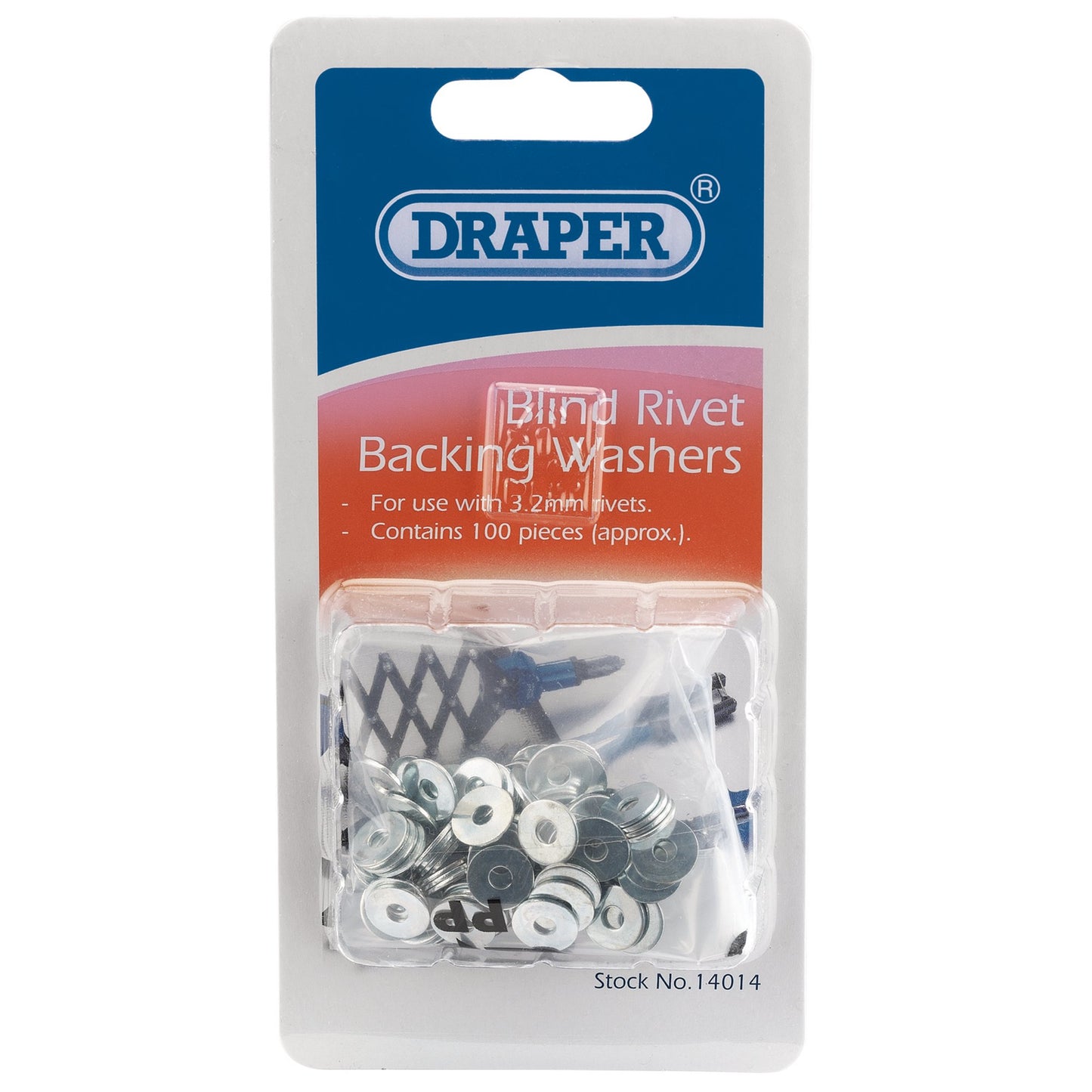 3.2MM BACK.WASHER(100PER CARD)
