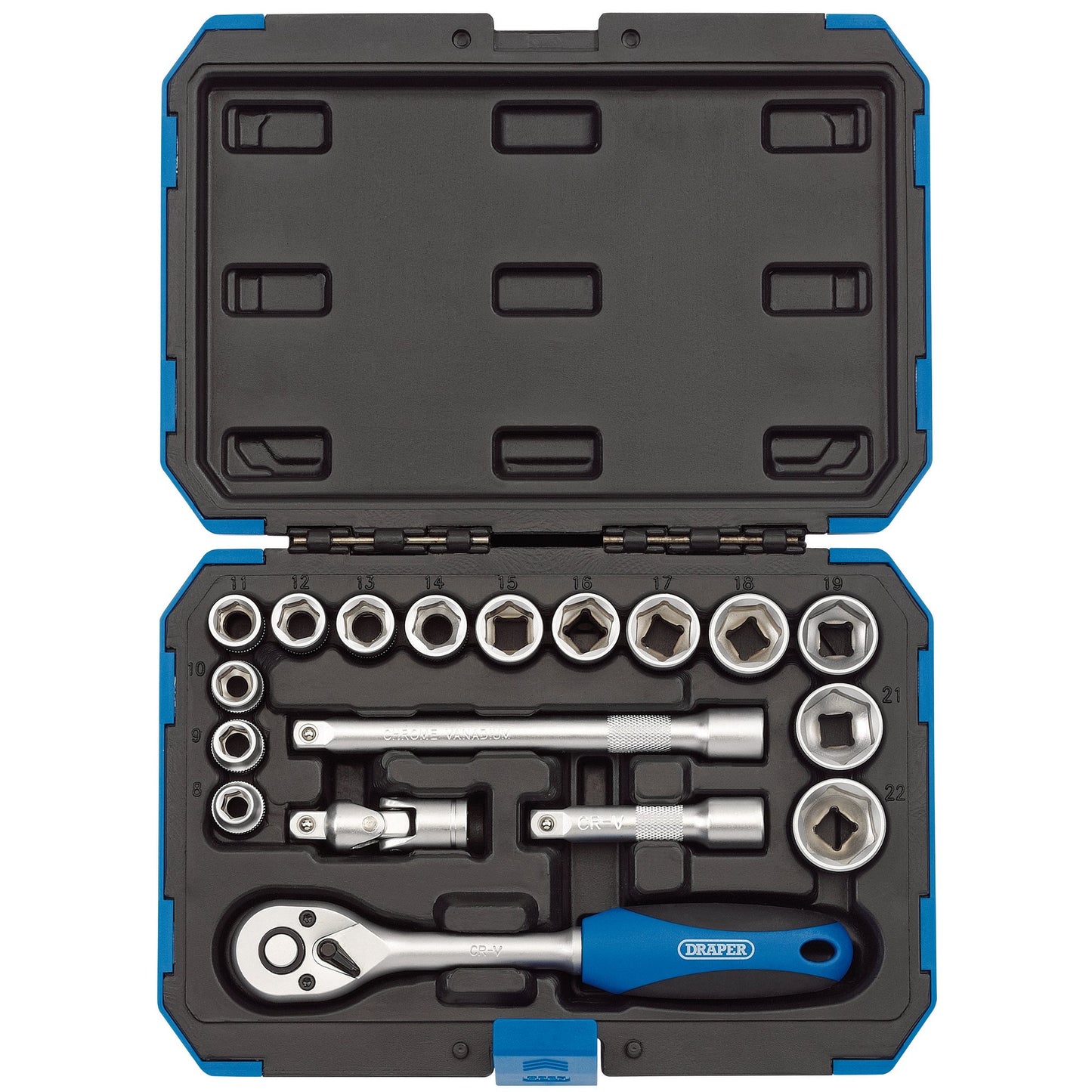 DRAPER 3/8" SOCKET SET 18PC