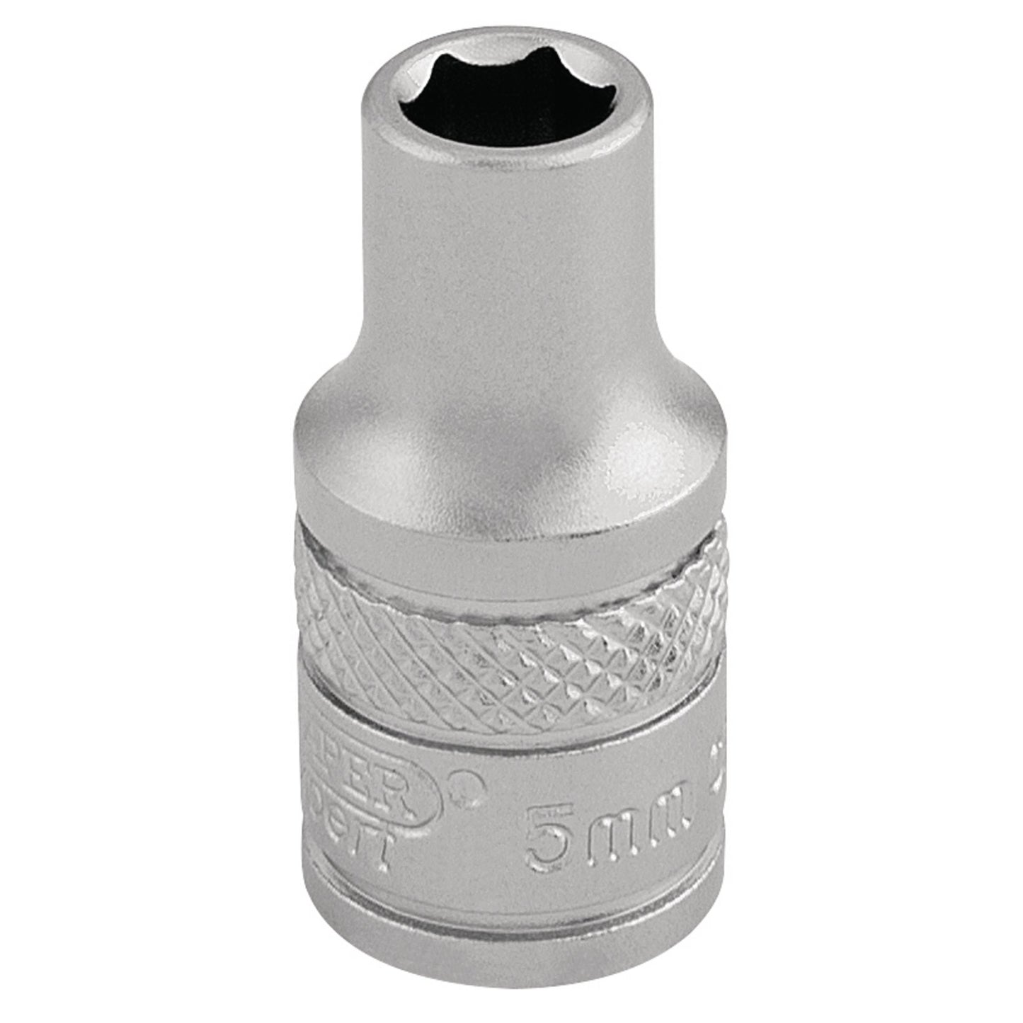 5.0MM 6PT SOCKET 1/4 DR-PCKD