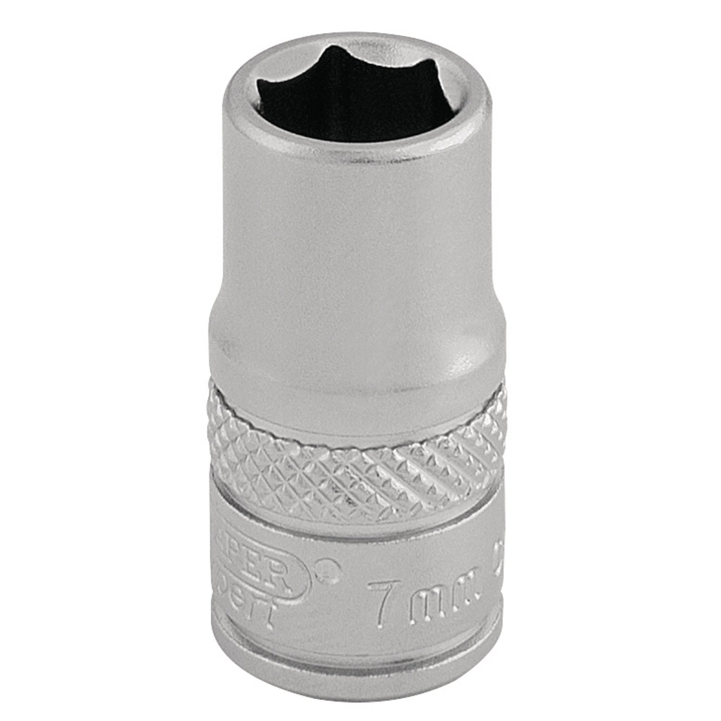 7.0MM 6PT SOCKET 1/4 DR-PCKD