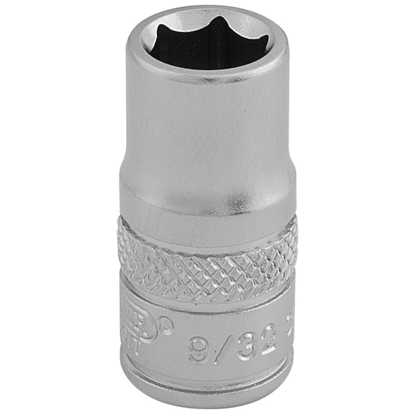 9/32" 6PT SOCKET 1/4 DR-PCKD