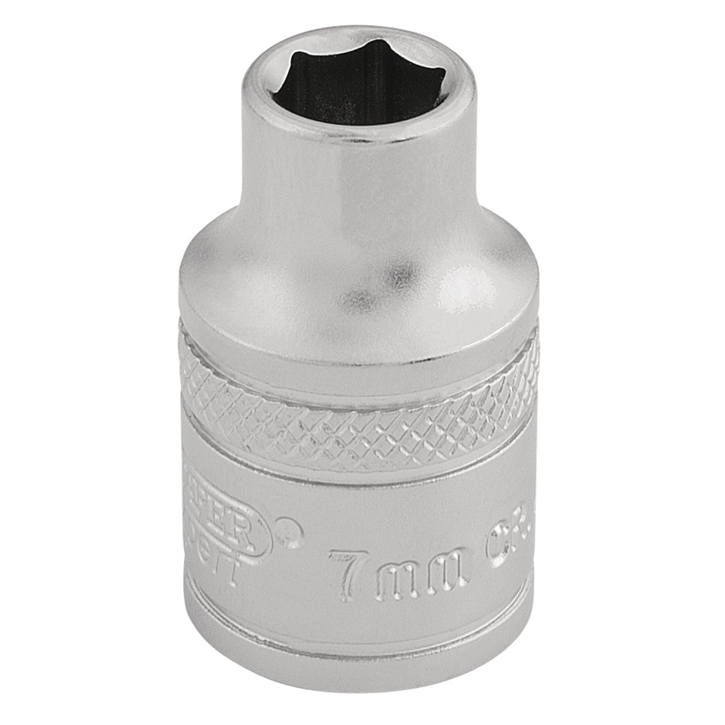 7MM 6PT SOCKET 3/8 DR-PCKD