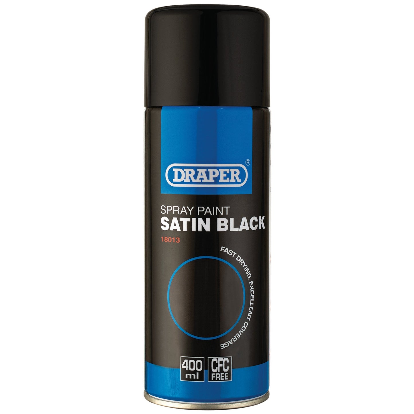 SATIN BLACK SPRAY PAINT 400ML
