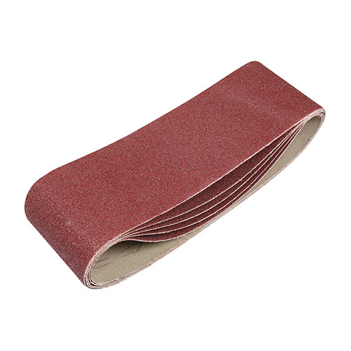 Sanding Belts - 80 Grit - Red