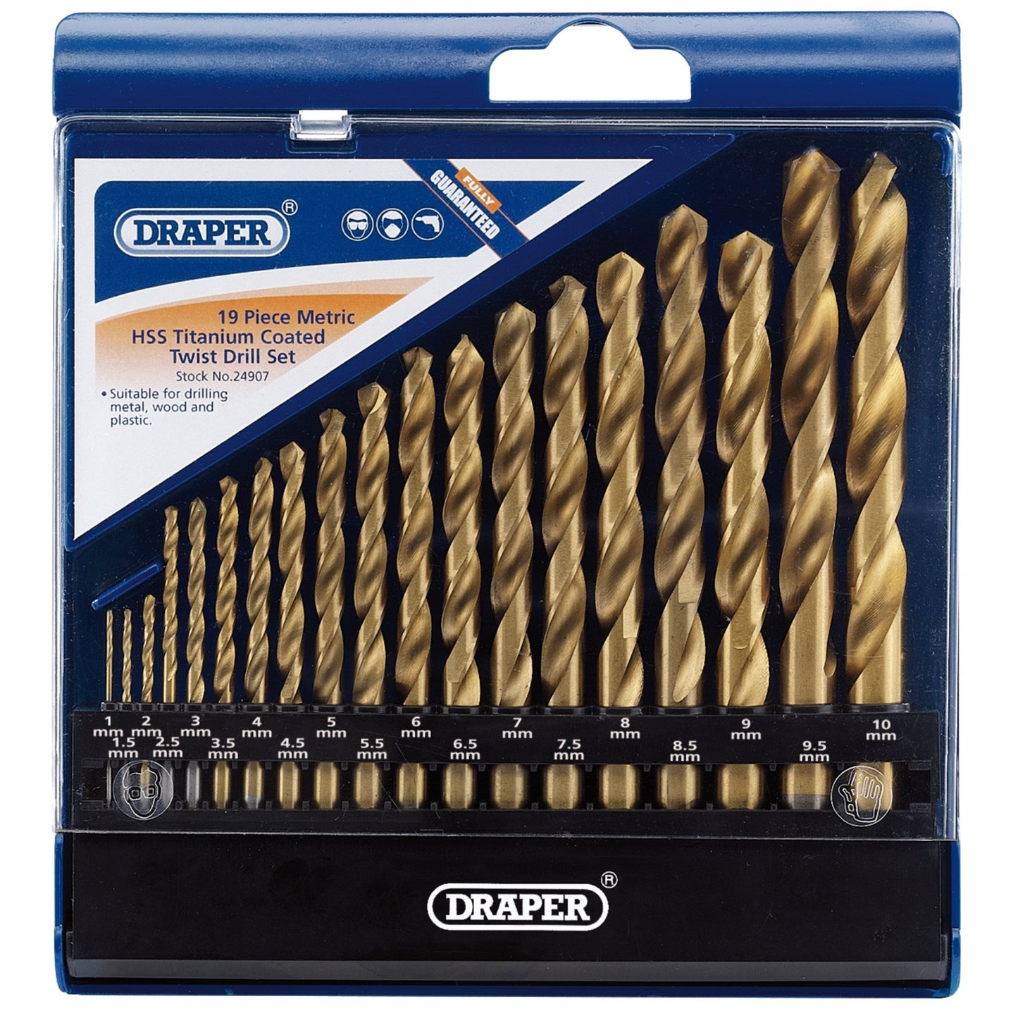 HSS TIT DRILL SET 1.0-10 19PC