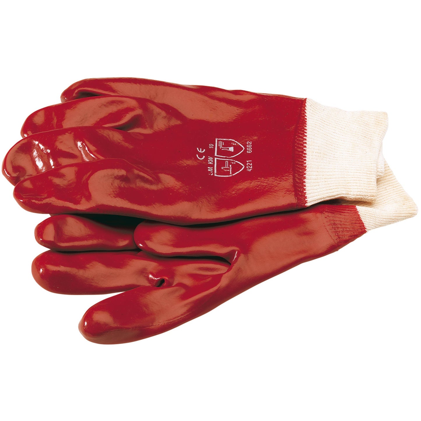 WORK GLOVE PVC/COTTON WRST XL