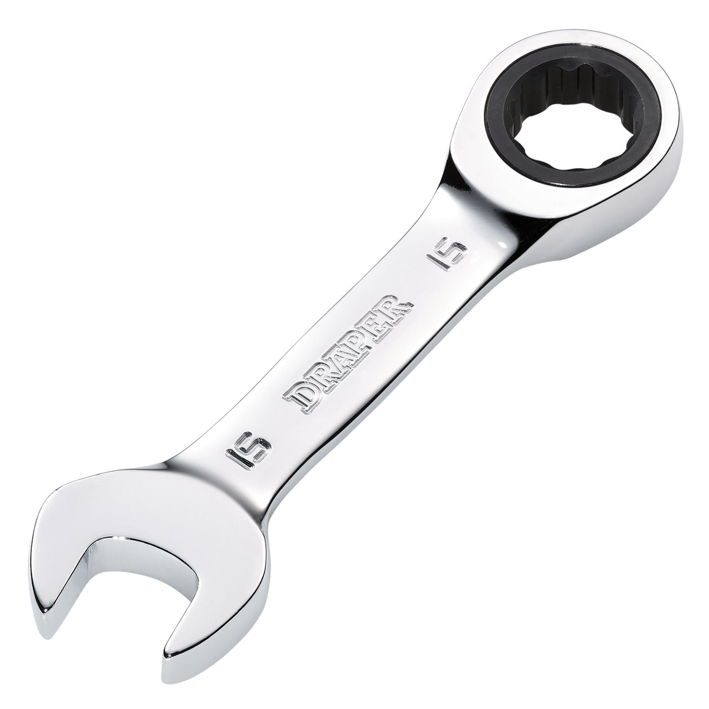 15MM STUBBY RATCHETING SPANNER