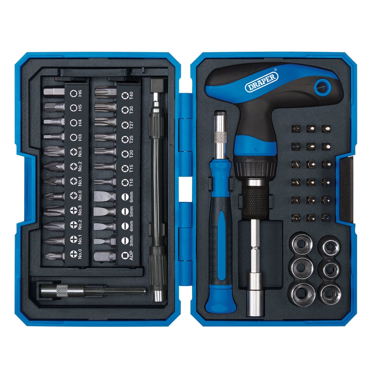 53PC T HANDLE RATCHET BIT SET