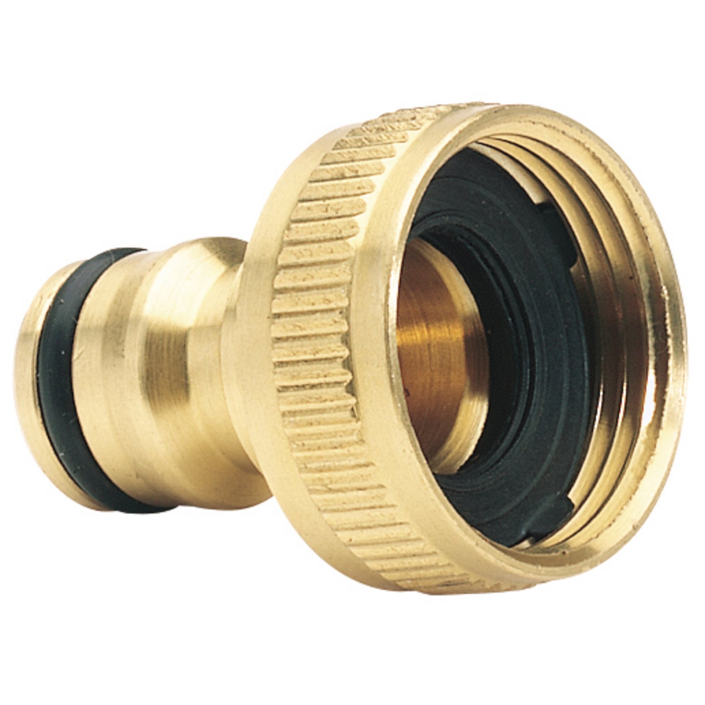 BRASS TAP CONNECTOR 3/4" CAP.