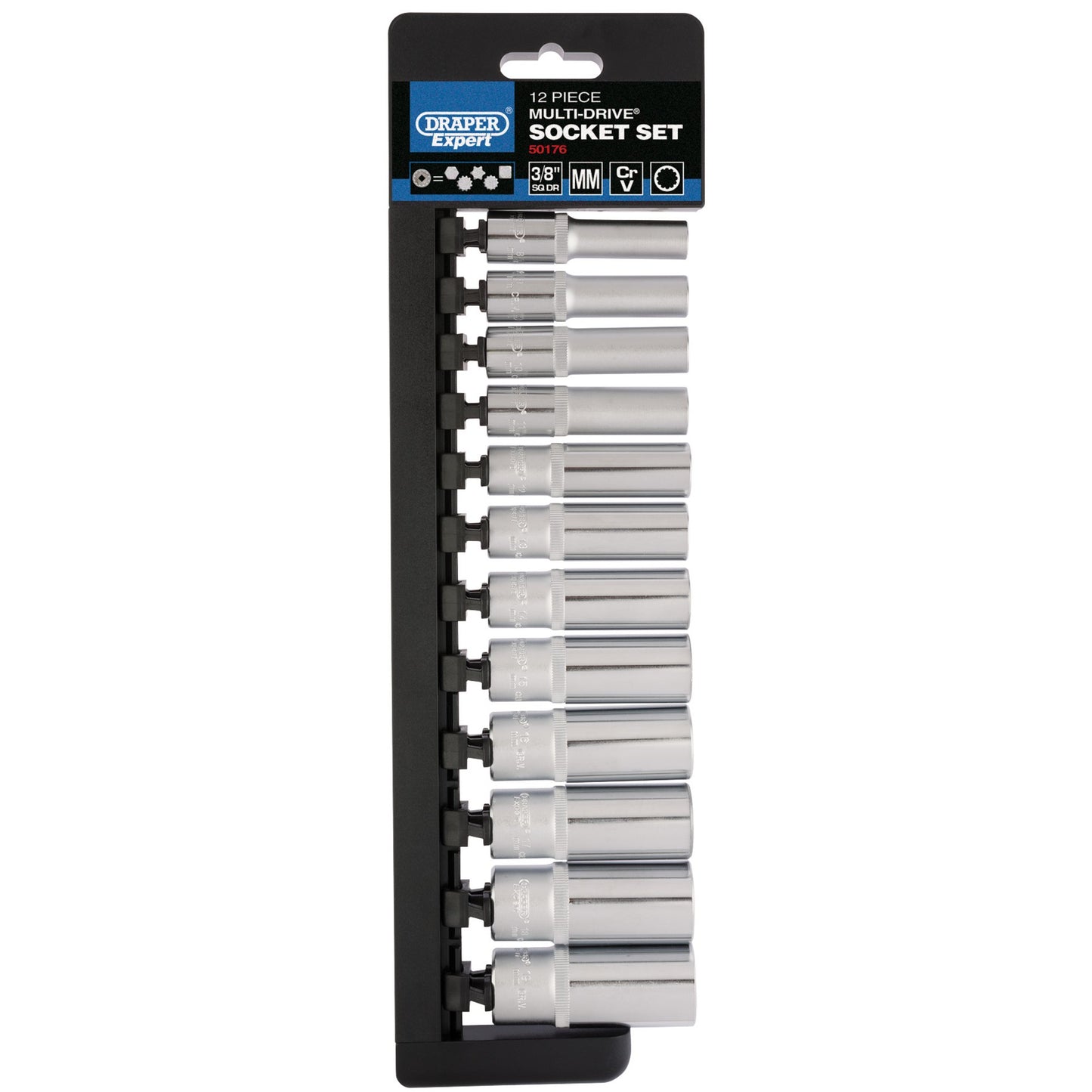 3/8" 12PC DEEP MULTI-DRIVE SET