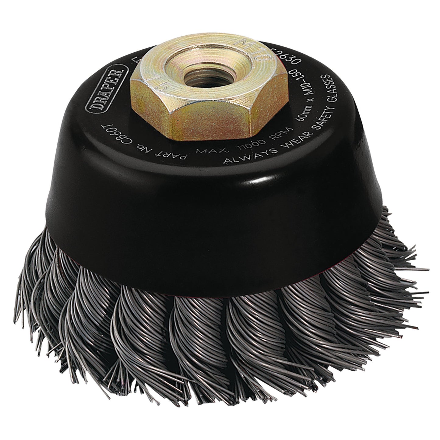 60MM TWIST KNOT CUP BRUSH M10