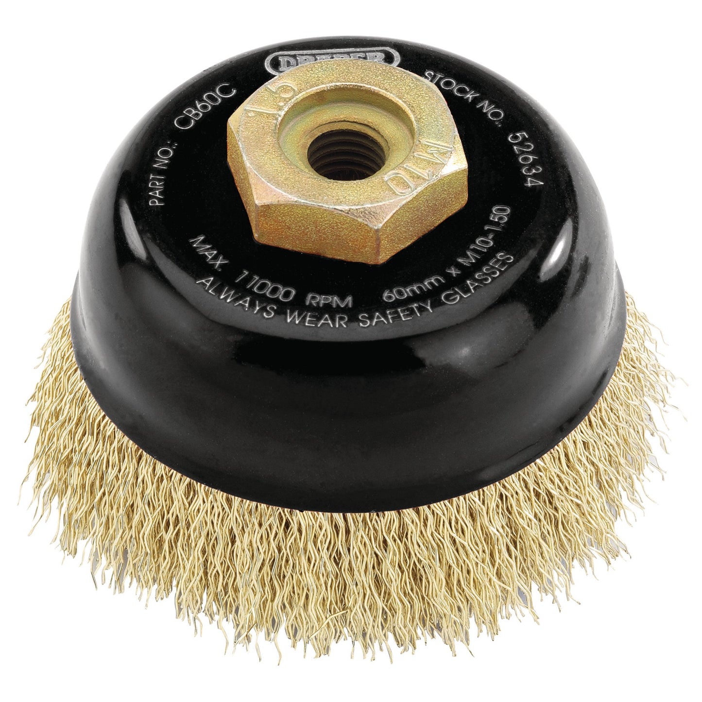 60MM CRIMPED CUP BRUSH M10