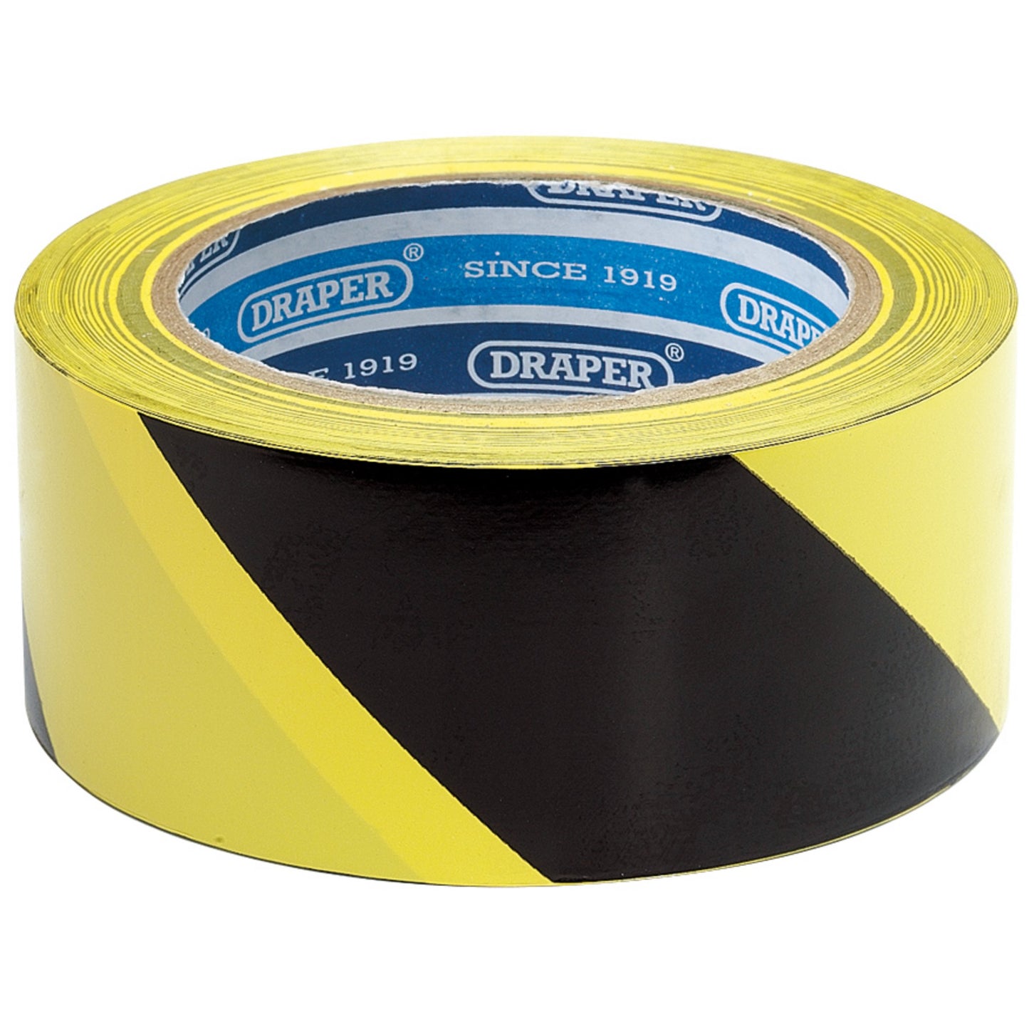 HAZARD TAPE BLK/YLW 33M X 50MM