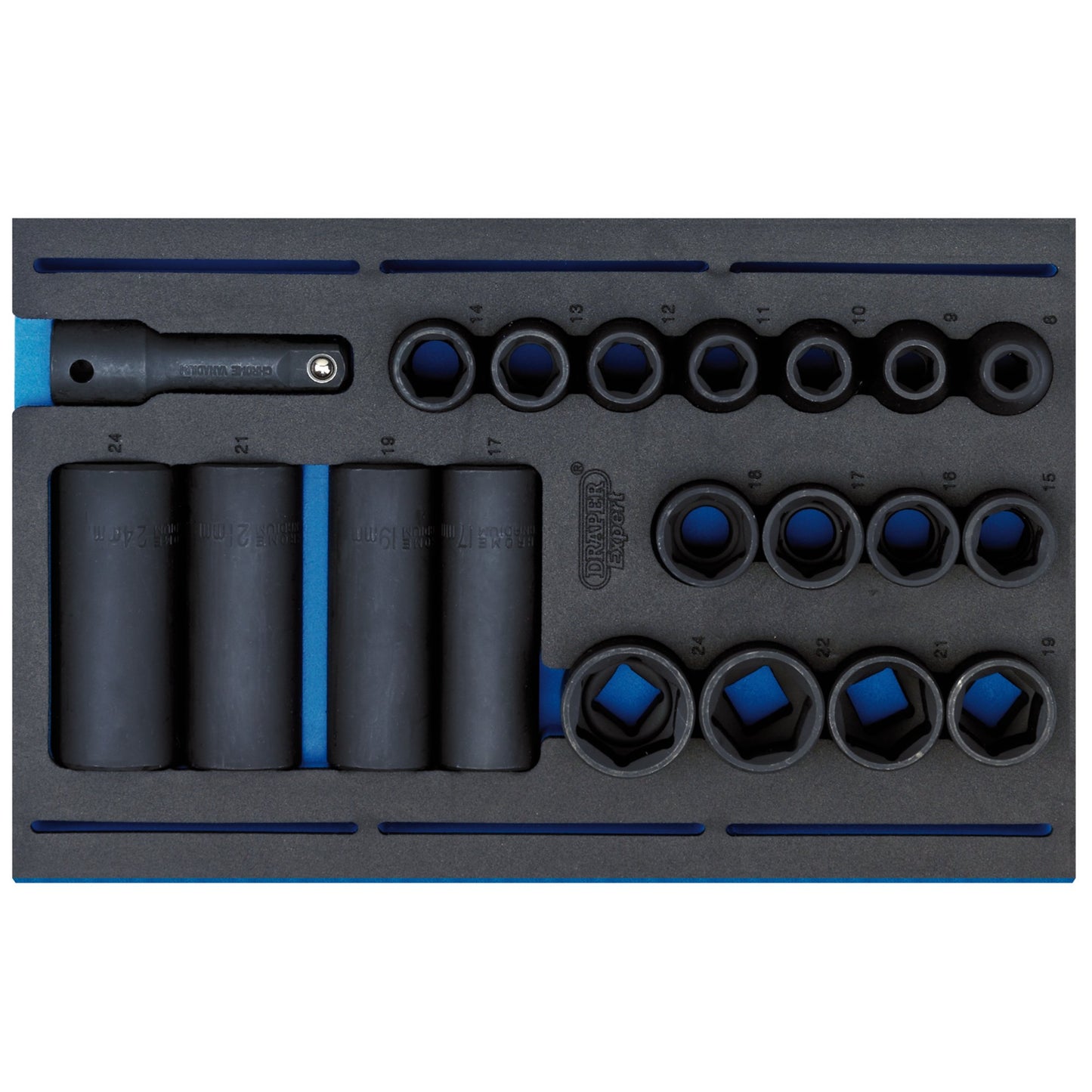 20PC IMPACT 1/2" SOCKET SET