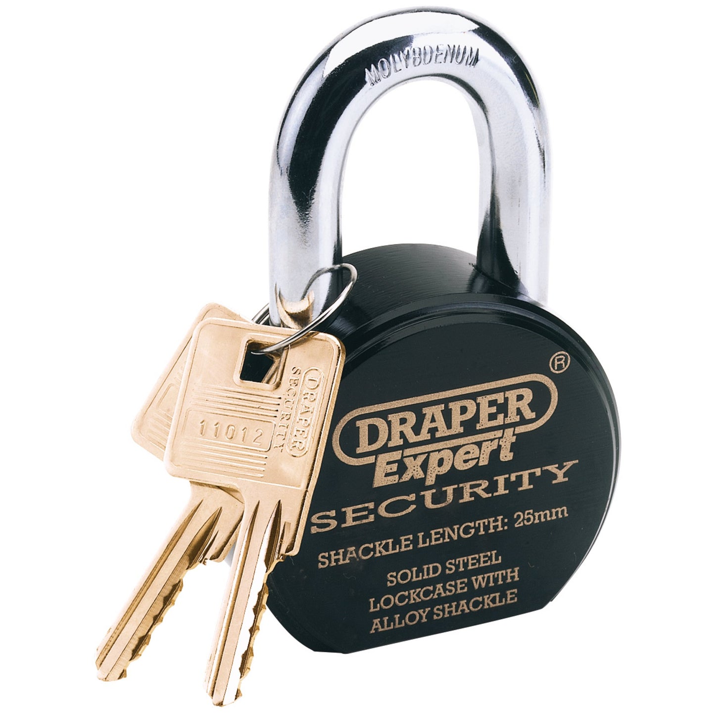 H/DUTY SOLID STEEL P/LOCK