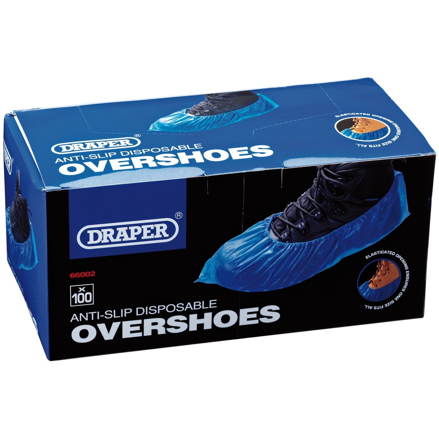 DISPOSABLE OVERSHOES BOX 100