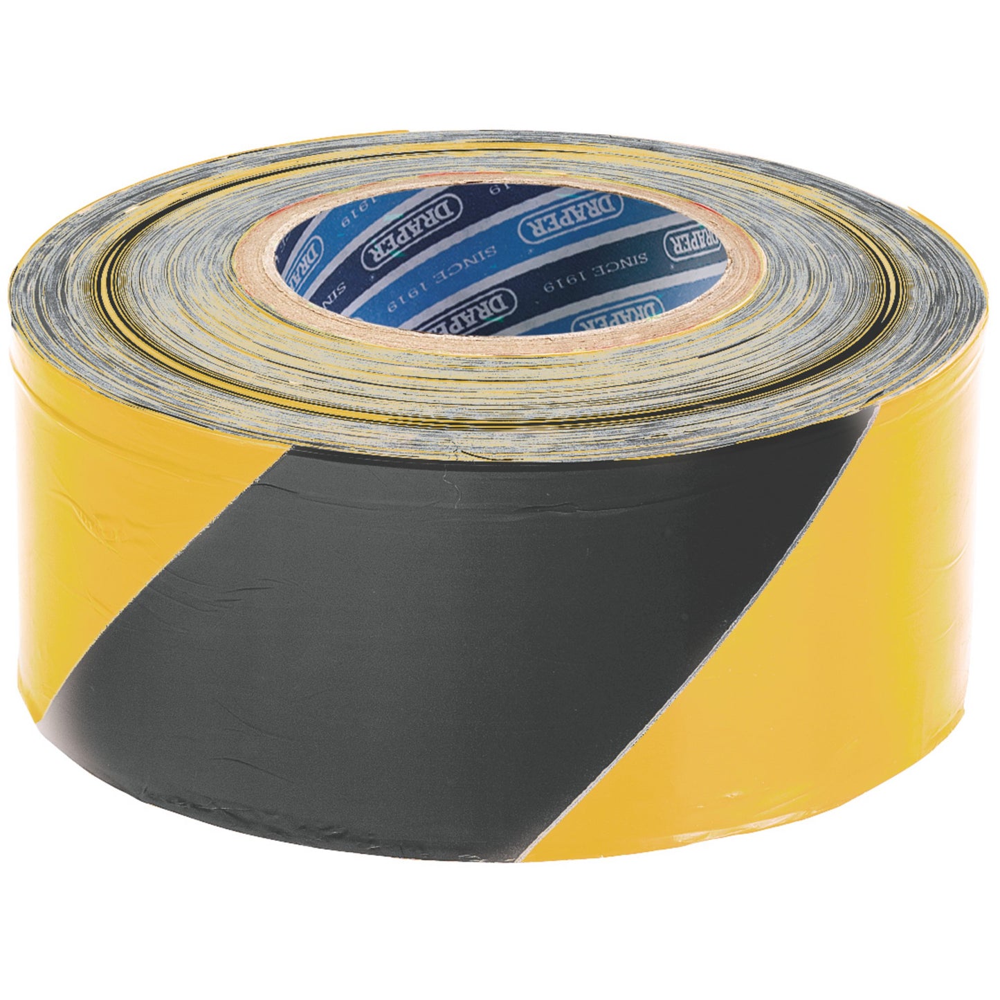 BARRIER TAPE BLK/YLW 75MMX500M