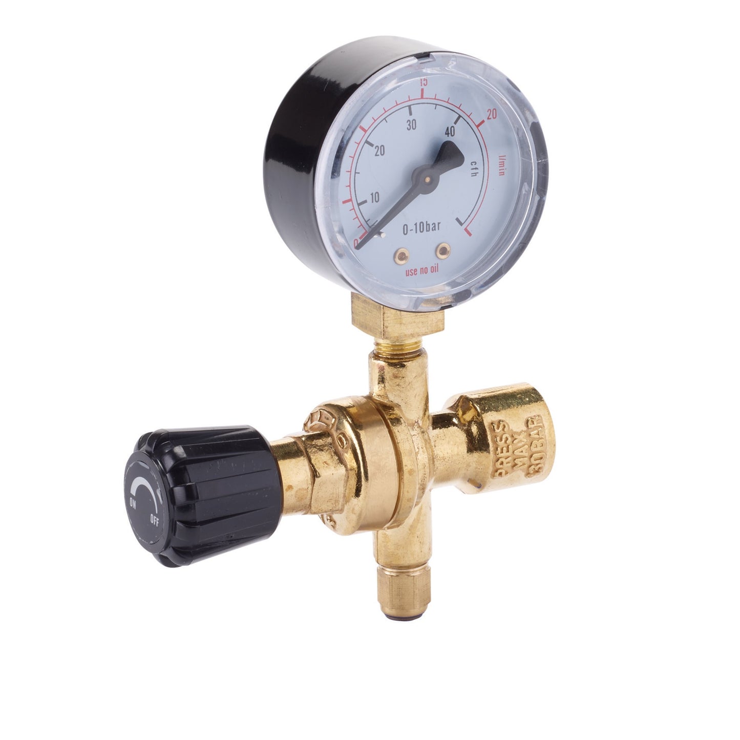 GAS BOTTLE REGULATOR W/GAUGE