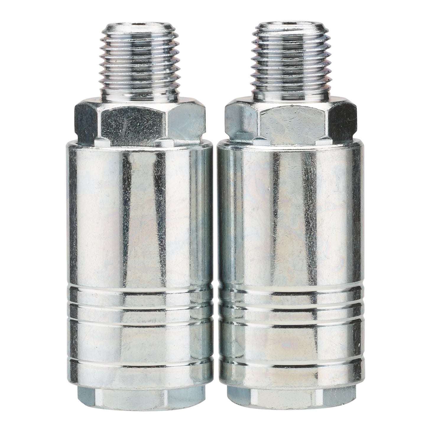 2PC 1/4"BSP MALE QUICKCOUPLING