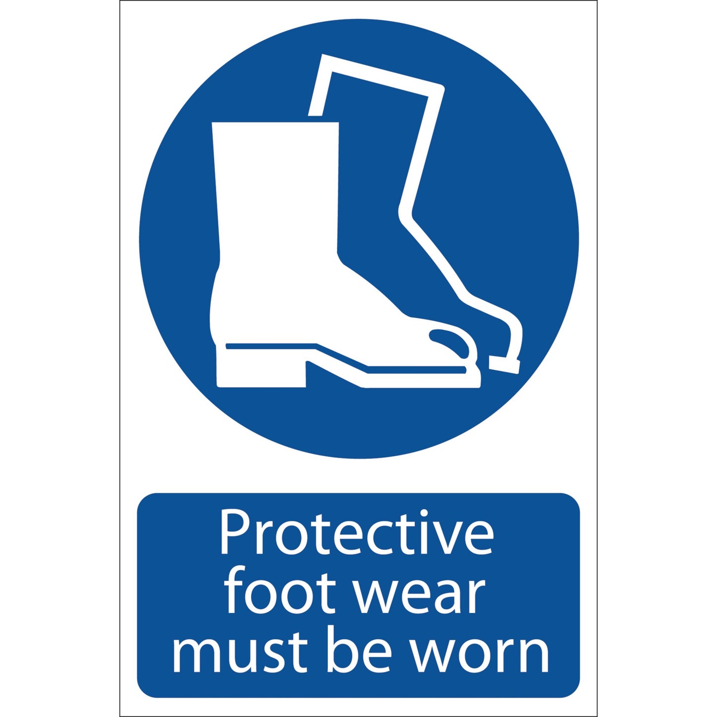 PROTECTIVE FOOTWEAR SIGN