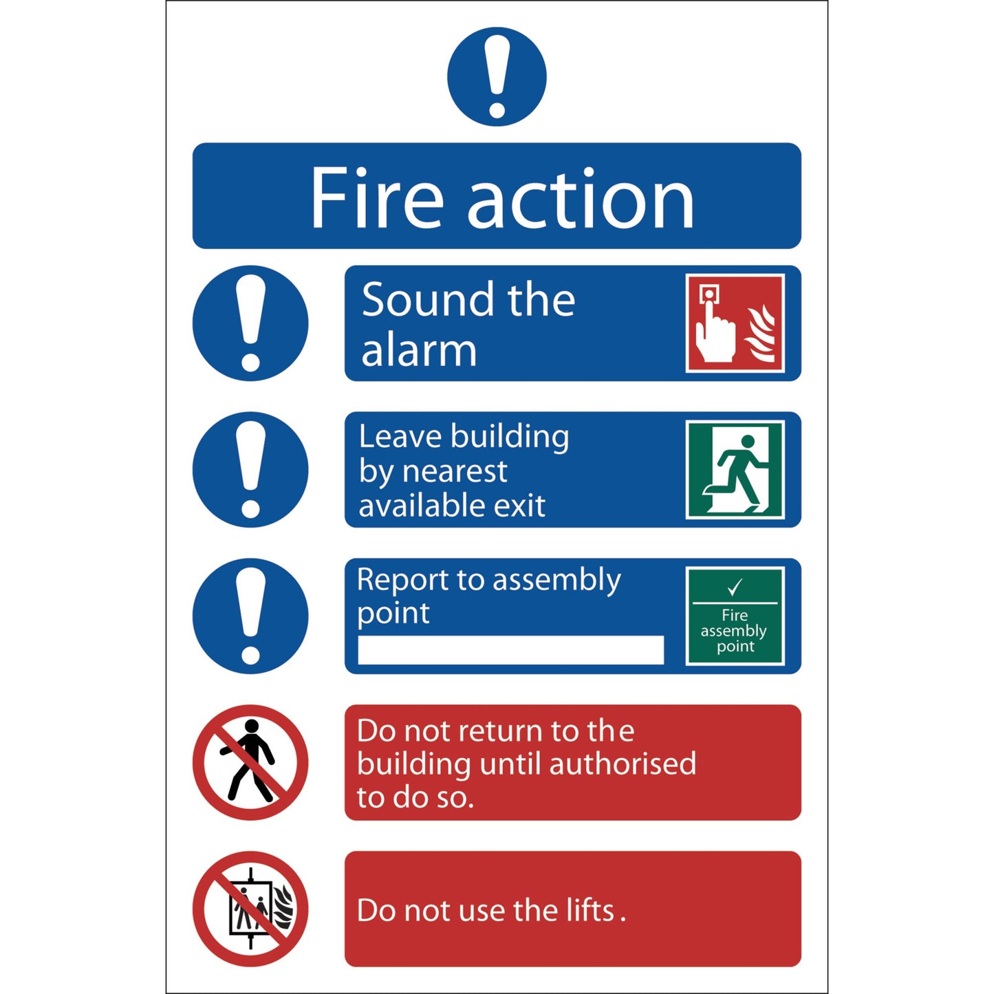 FIRE ACTION PROCEDURE SIGN V2