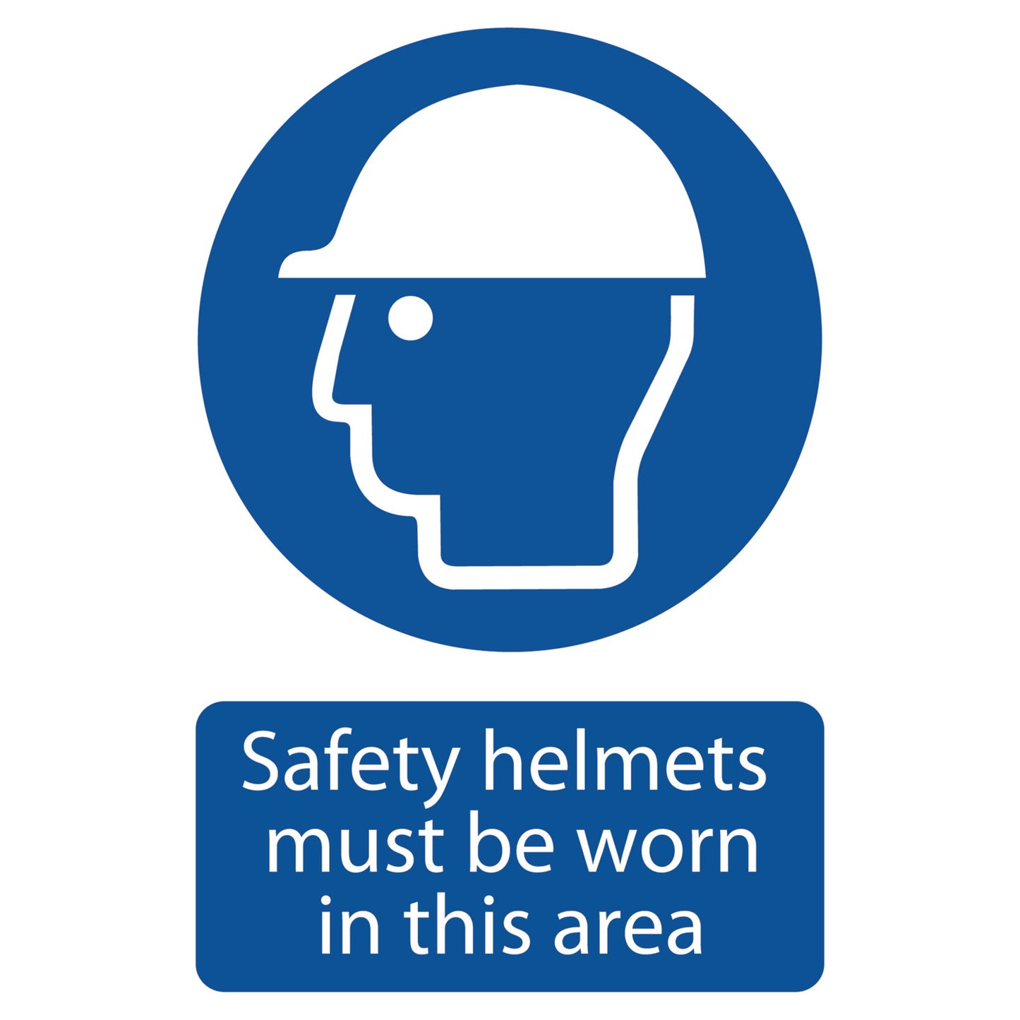 MUST WEAR SAFETY HELMETS SIGN