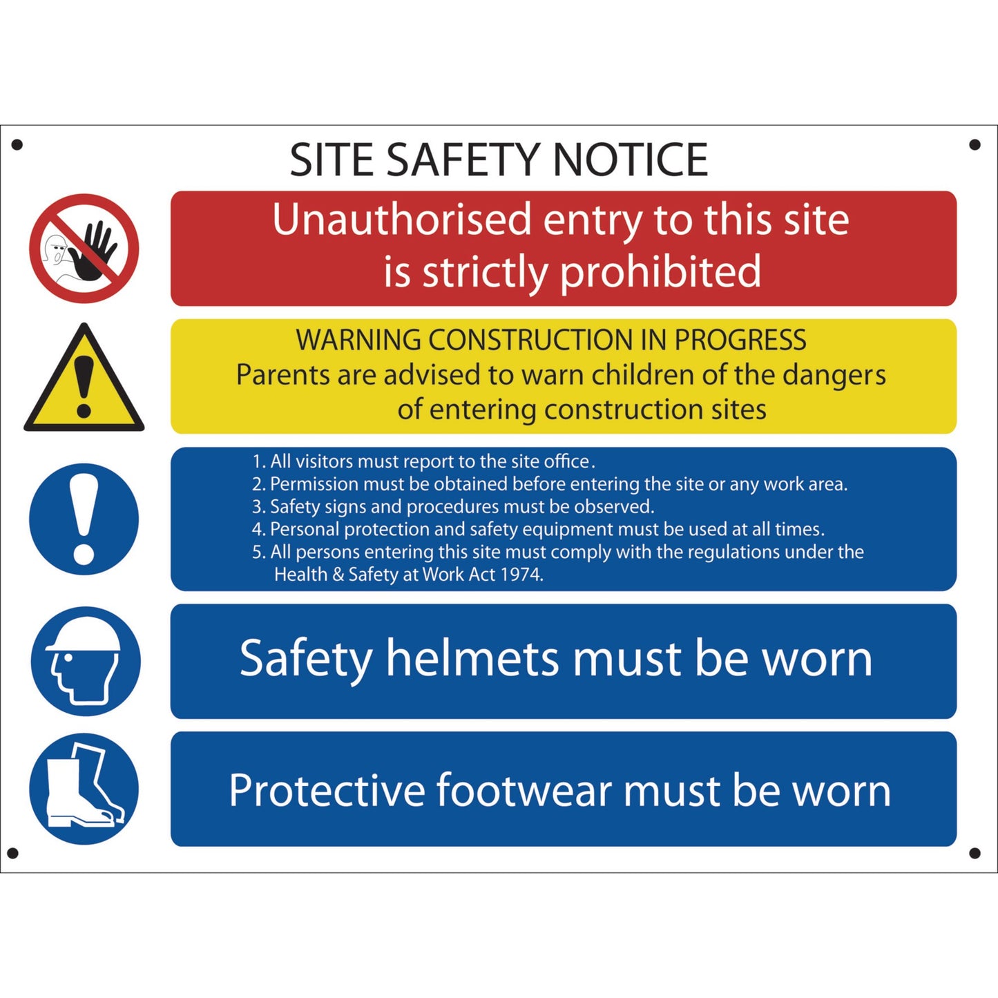 COMPOSITE SITE SAFETY NOTICE