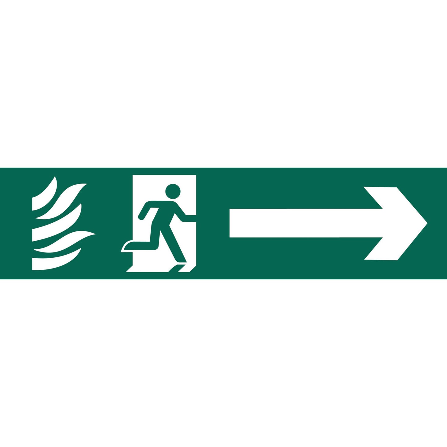 RUNNING MAN ARROW RIGHT SIGN