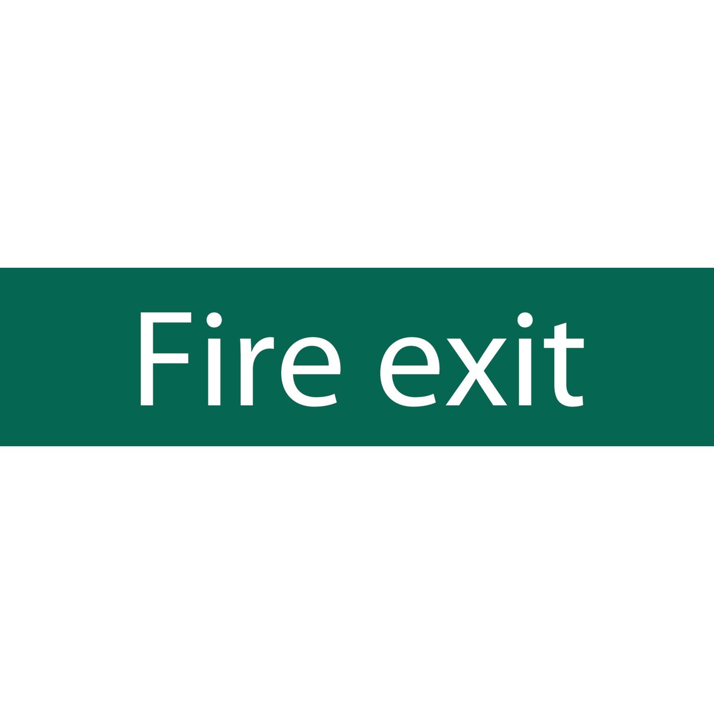 FIRE EXIT (TEXT ONLY) SIGN