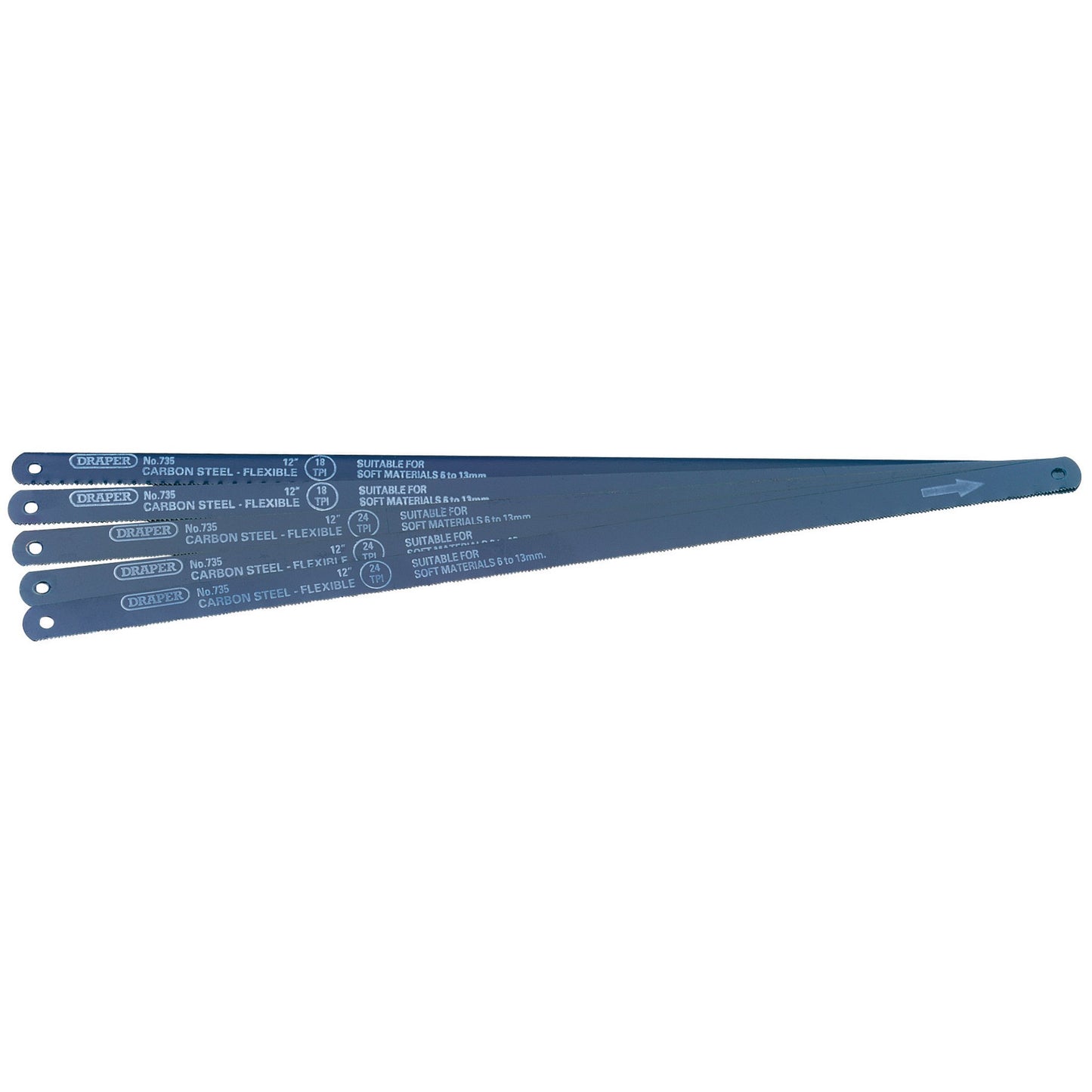 HACKSAW BLADES-CARBON 5X300MM