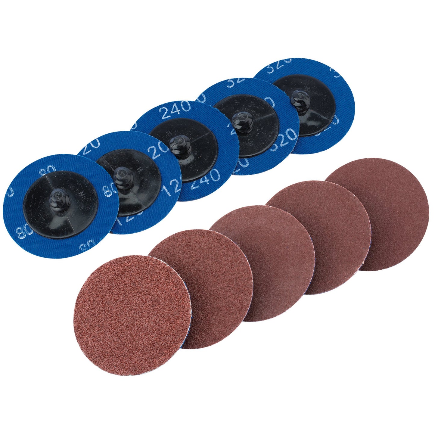 ALU-OXIDE DISC 50MM ASSORT(10)