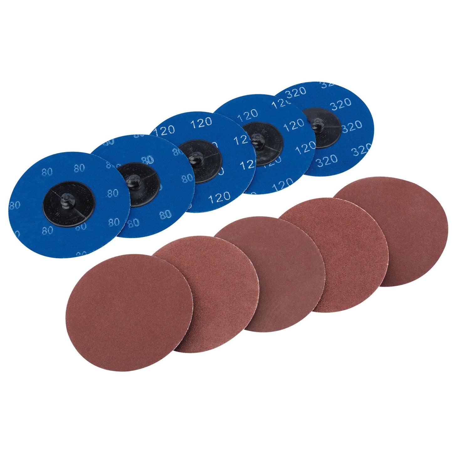 ALU-OXIDE DISC 75MM ASSORT(10)