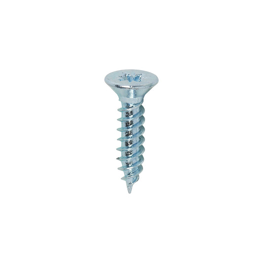 Twin-Threaded Woodscrews - PZ - Double Countersunk - Zinc