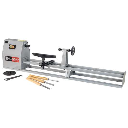 SIP 14" x 40" Starter Wood Lathe with 3pc Chisel Kit