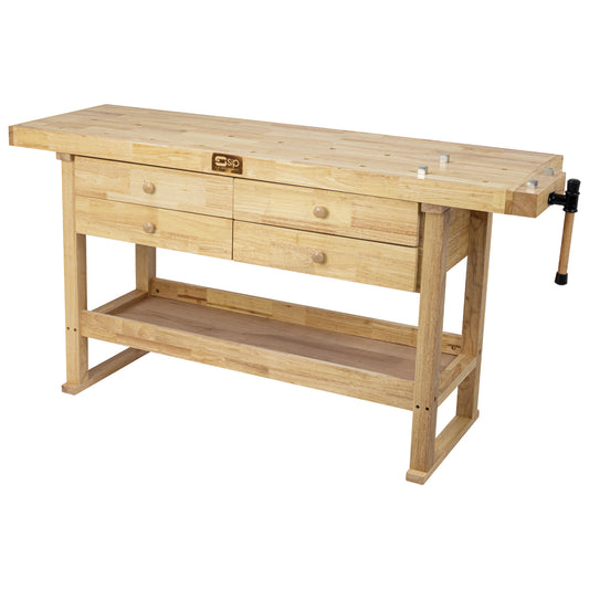 SIP Professional Hardwood 4-Drawer Workbench