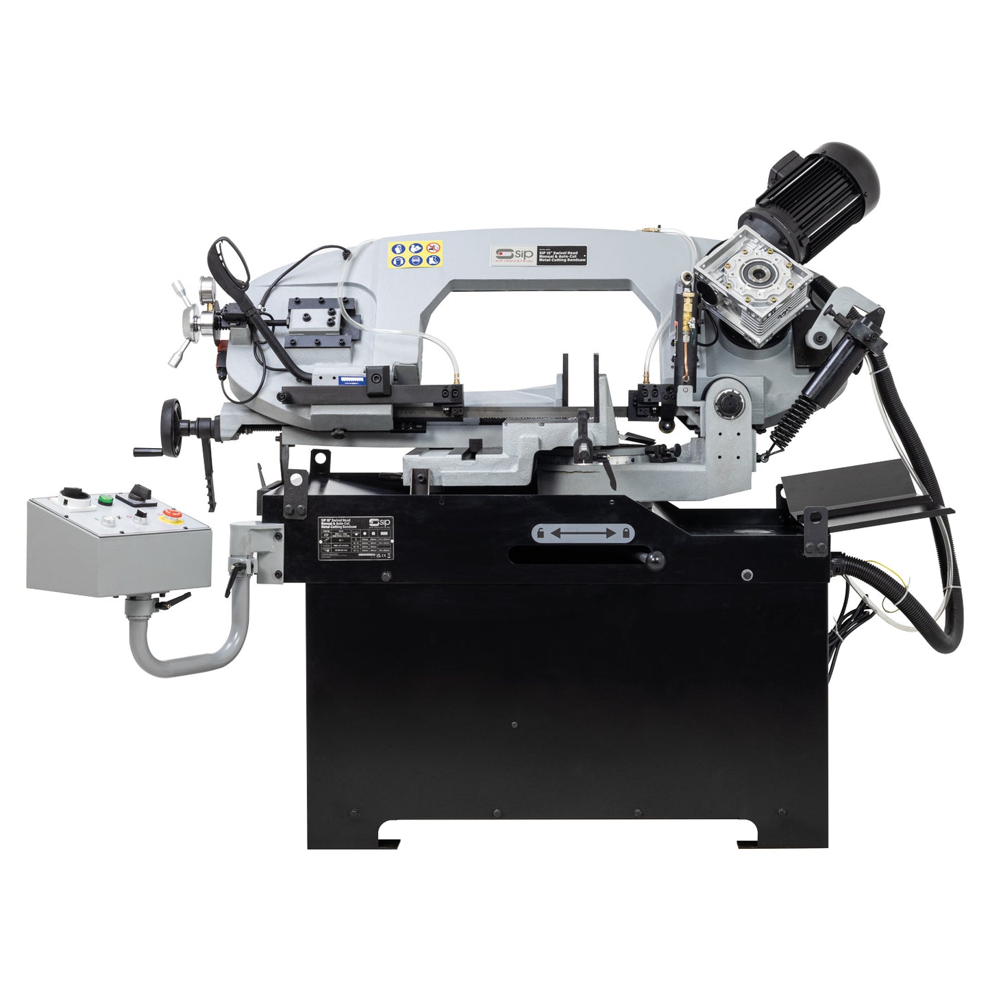 SIP 15" Swivel Head Manual & Auto-Cut Metal Bandsaw