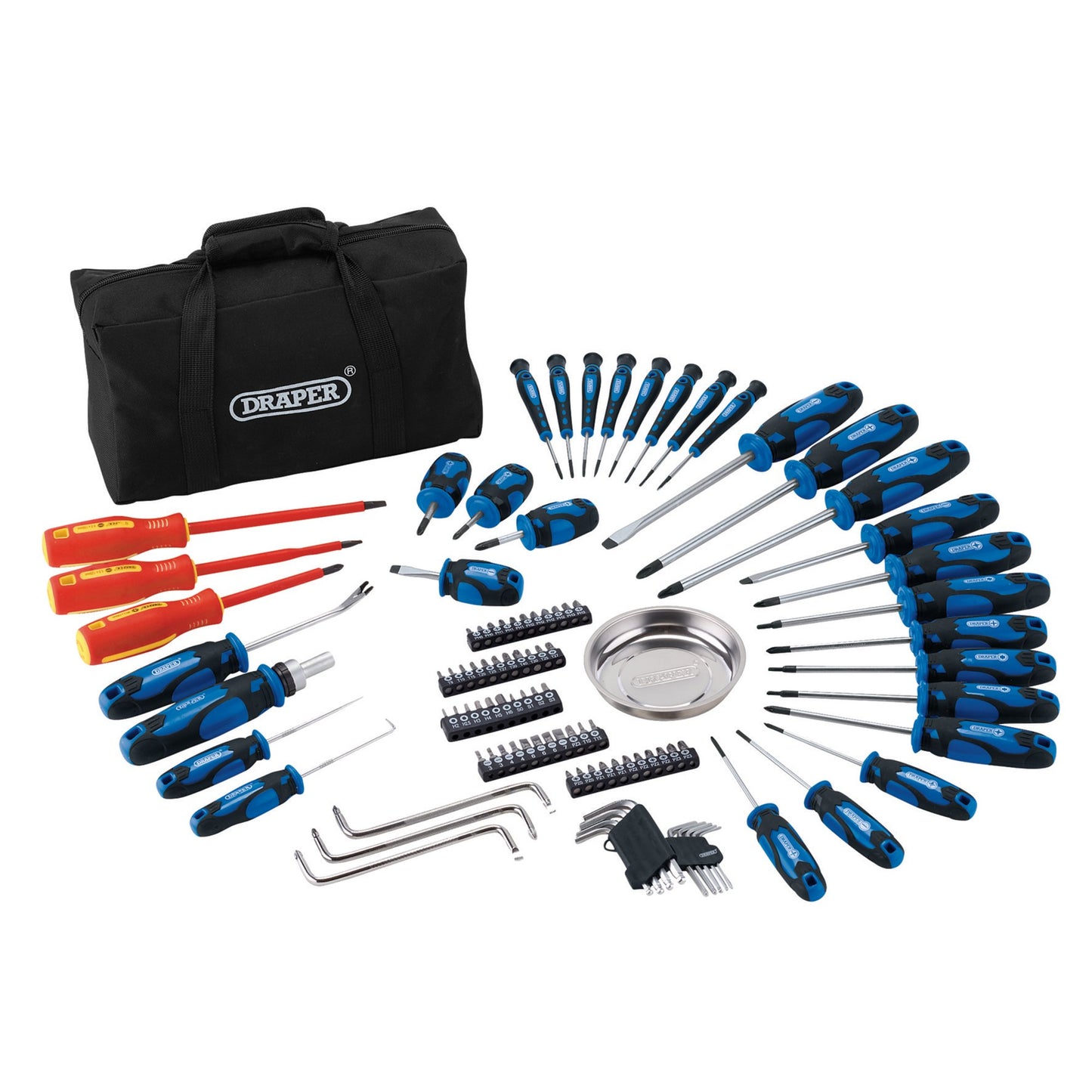 100PC S.DRIVER SET+BAG BLUE