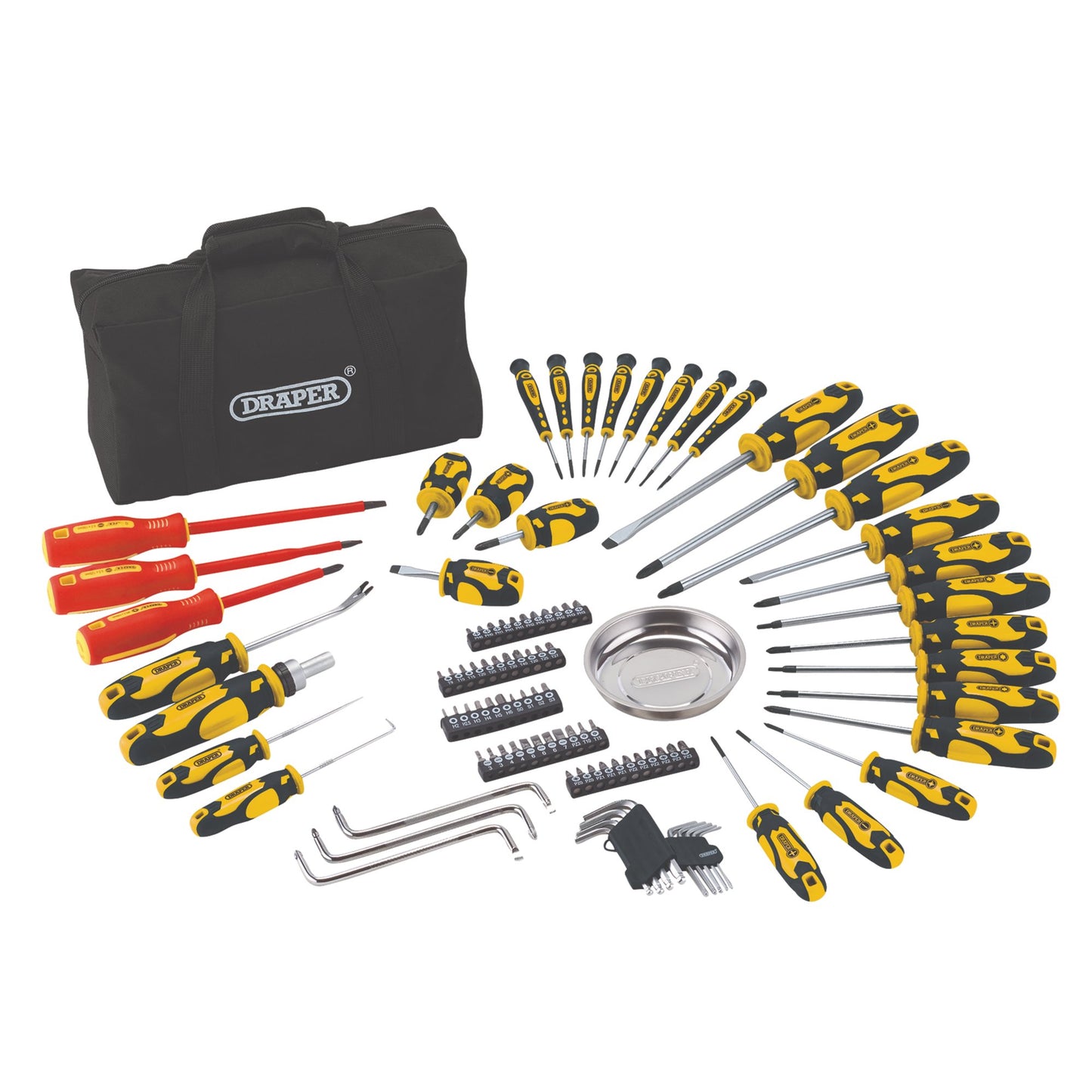 100PC S.DRIVER SET+BAG YELLOW