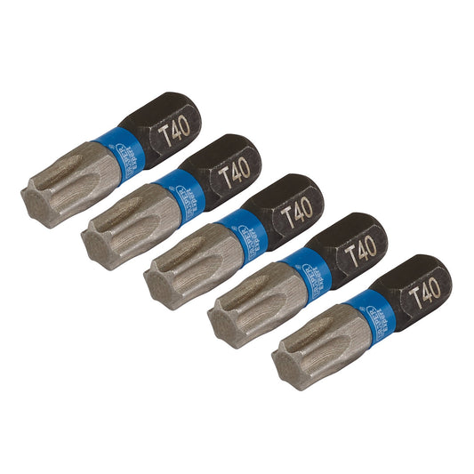 T40X25MM IMPACT S/D BIT 5PK