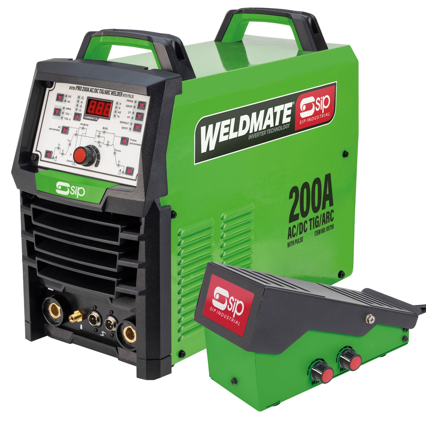 SIP PRO 200A AC/DC TIG/ARC Welder with Pulse Package