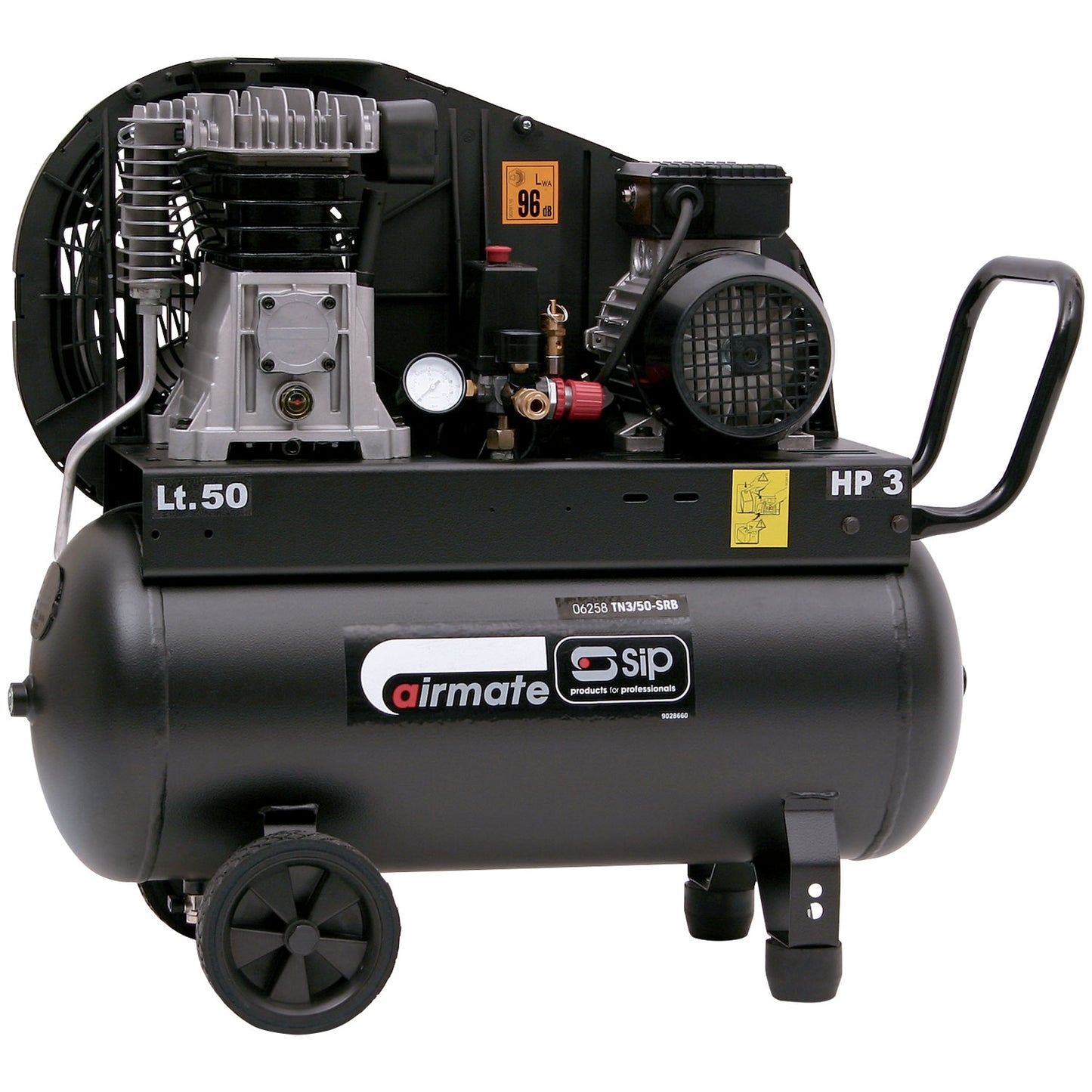 SIP TN3/50-SRB 50ltr Belt Drive Compressor