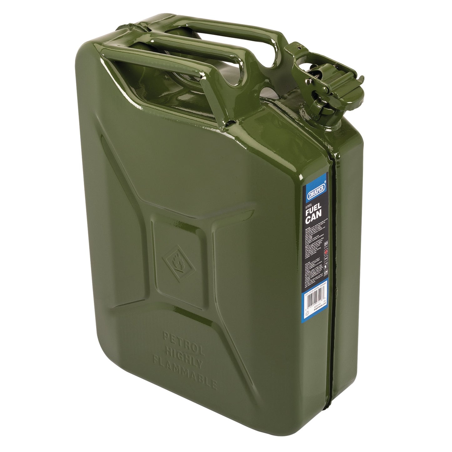 20L GREEN STEEL FUEL CAN