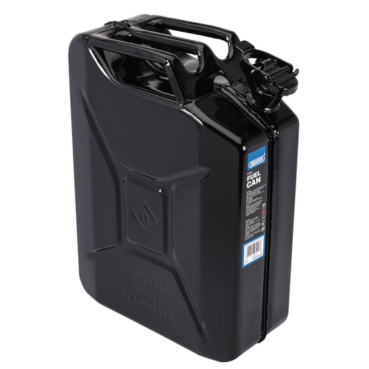 20L BLACK STEEL FUEL CAN