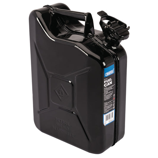 10L BLACK STEEL FUEL CAN