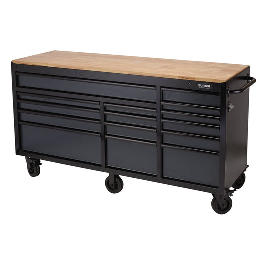 72" 15 DRAWER TROLLEY GREY