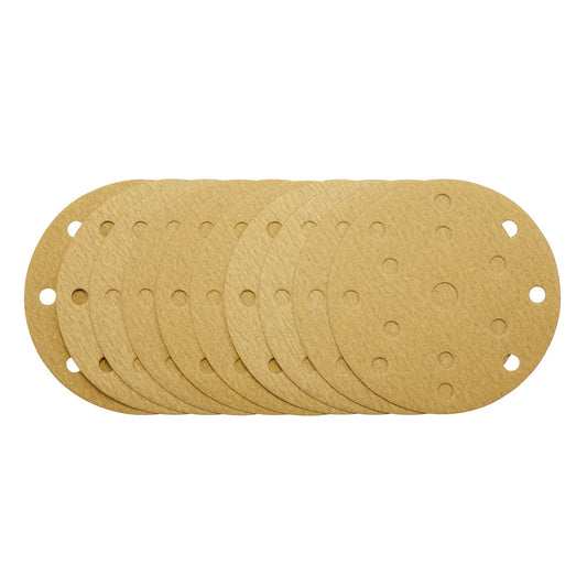 150MM GOLD SAND DISC 180G 15DE