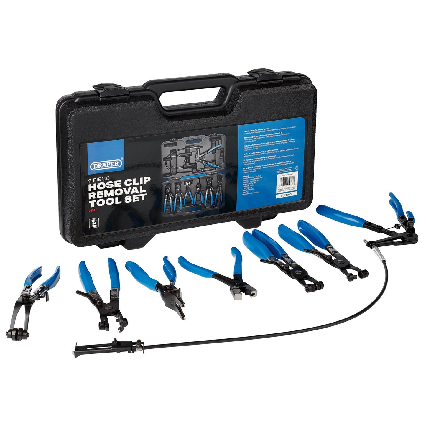 HOSE CLIP REMOVAL TOOL SET 9PC
