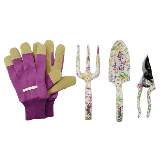 ALU FLORAL 4PC GARDEN TOOL SET
